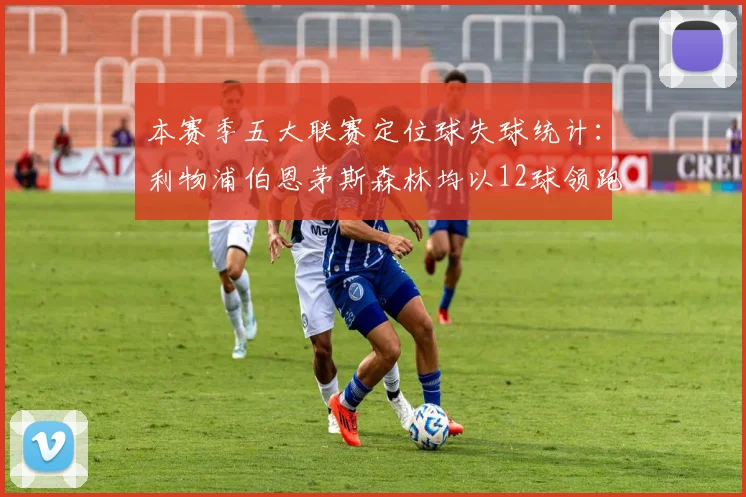 本赛季五大联赛定位球失球统计：利物浦伯恩茅斯森林均以12球领跑